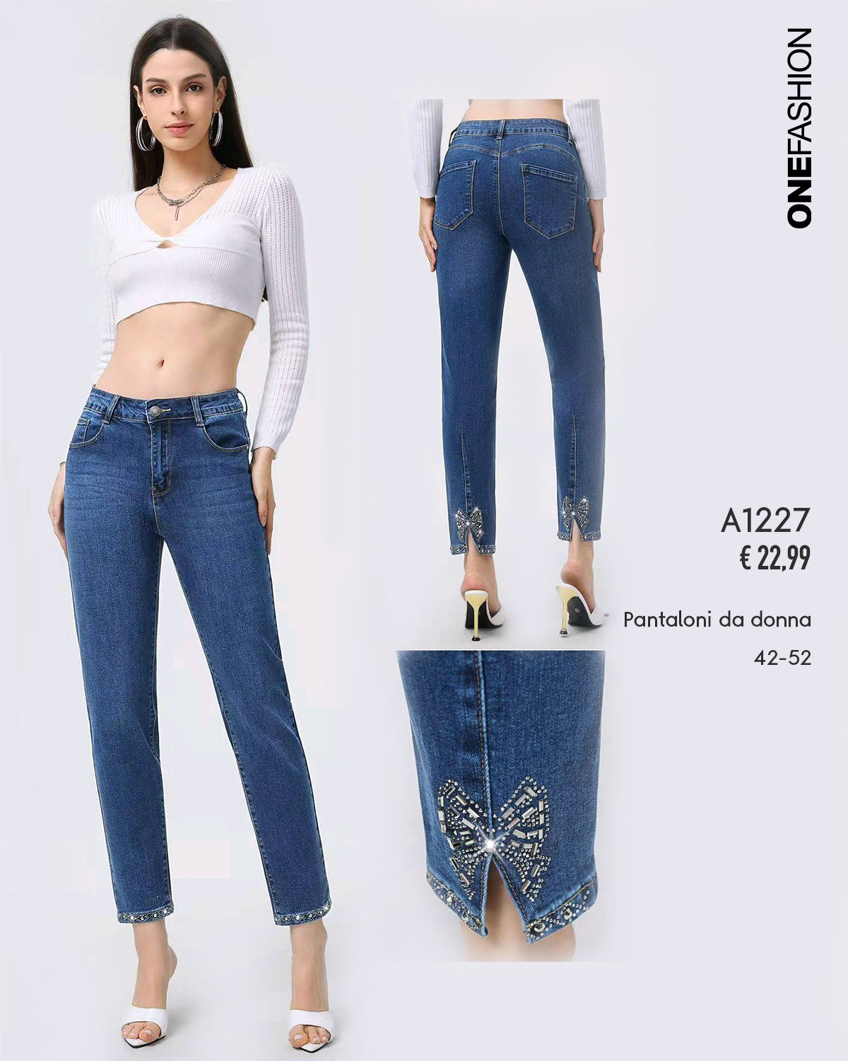 JEANS STRAIGHT FIOCCO
