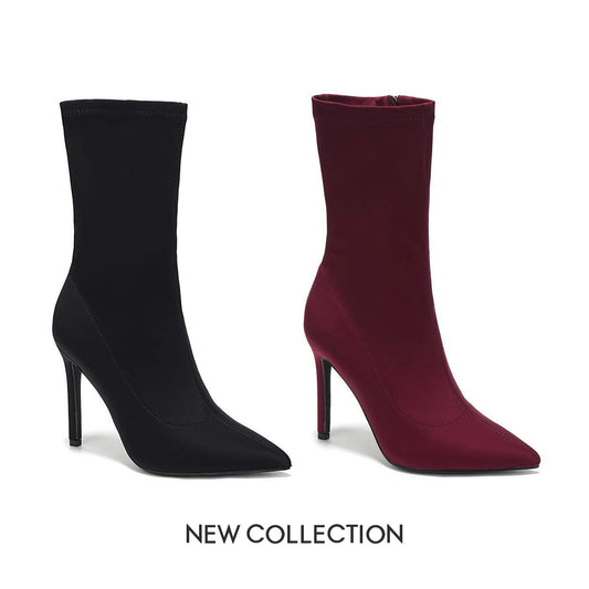 STIVALETTO DONNA A CALZA CON TACCO A SPILLO