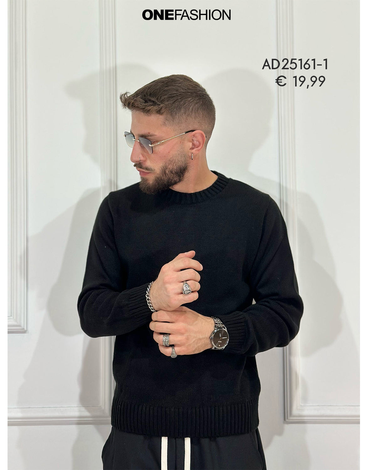 MAGLIONE GIROCOLLO UOMO BASIC