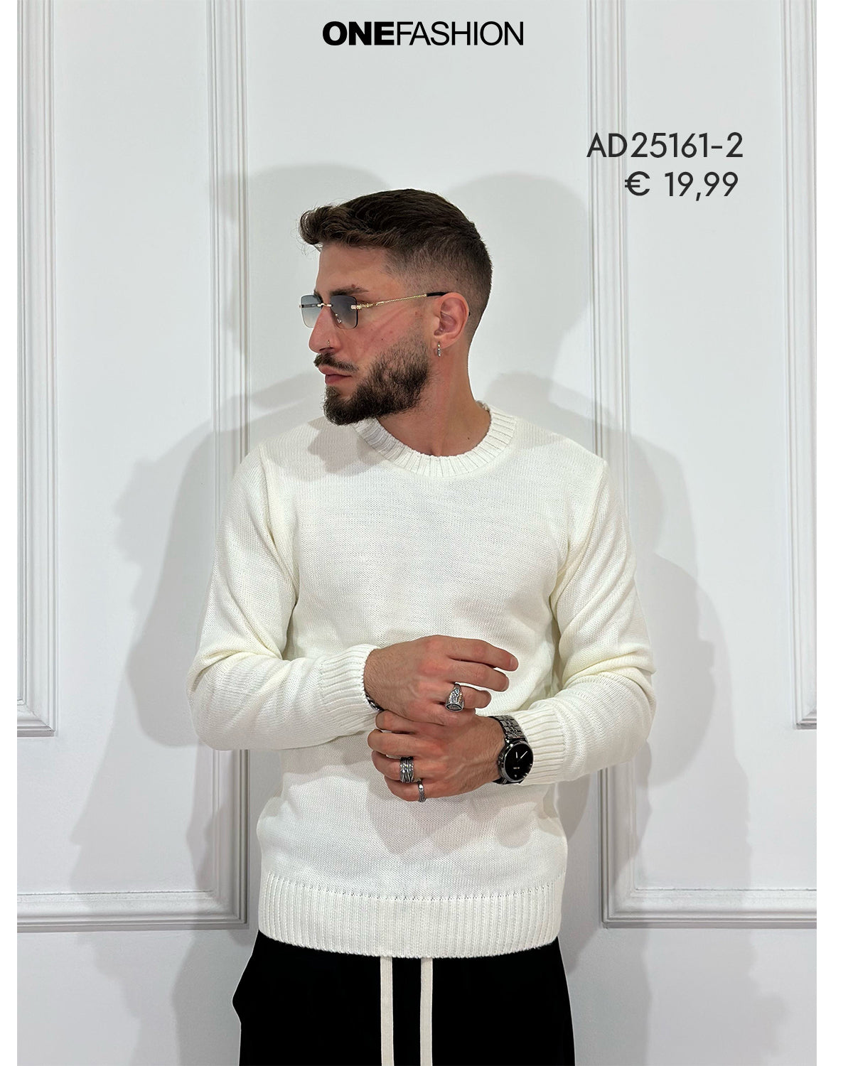 MAGLIONE GIROCOLLO UOMO BASIC