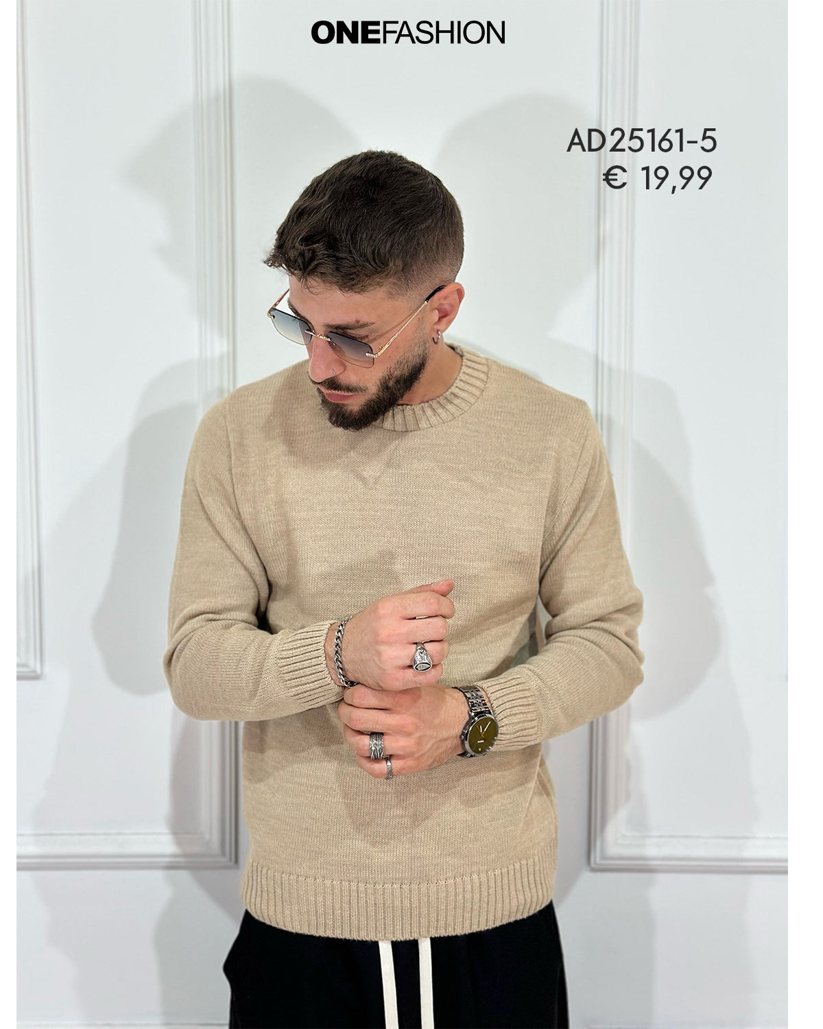 MAGLIONE GIROCOLLO UOMO BASIC