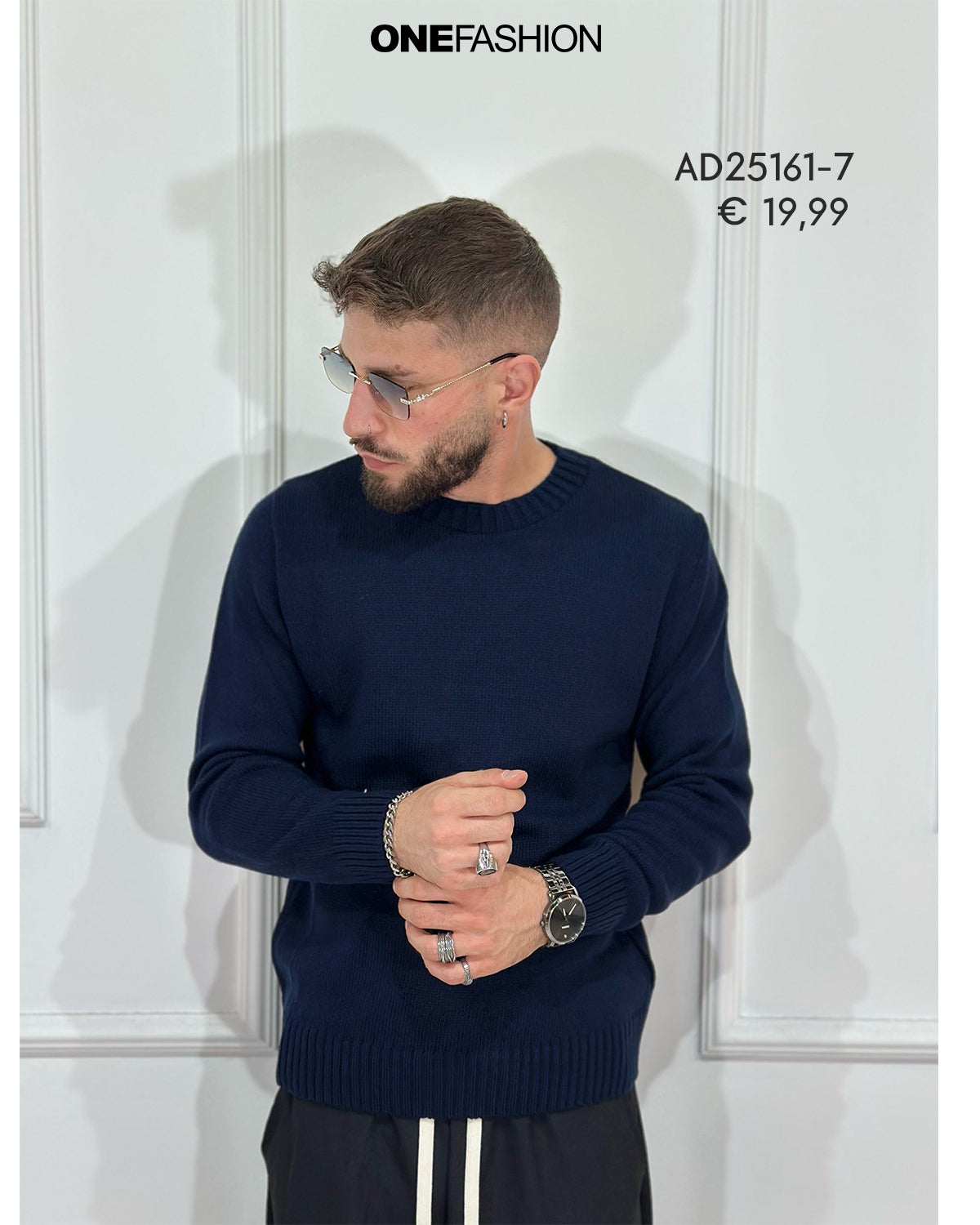 MAGLIONE GIROCOLLO UOMO BASIC