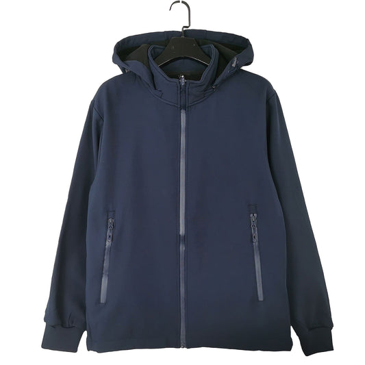 GIACCA UOMO CON CAPPUCCIO E ZIP TECNICHE