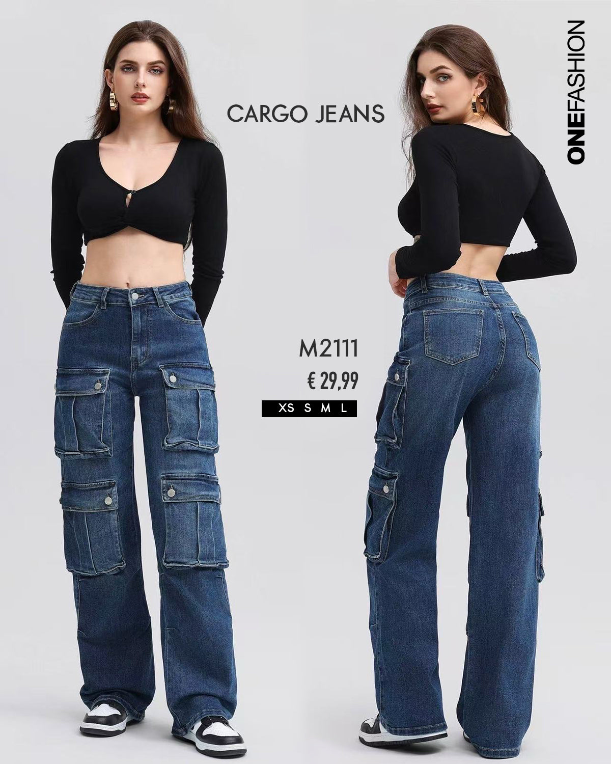 JEANS CARGO STRAIGHT FIT