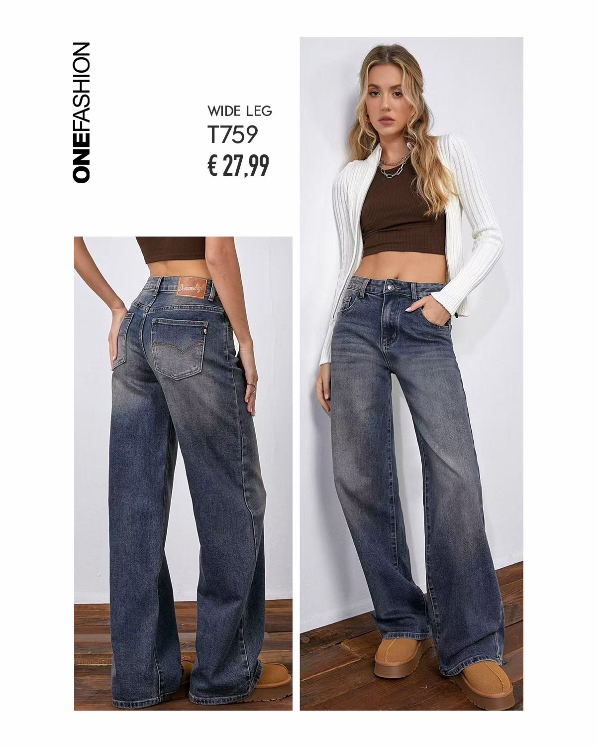 JEANS TASCONI WIDE LEG