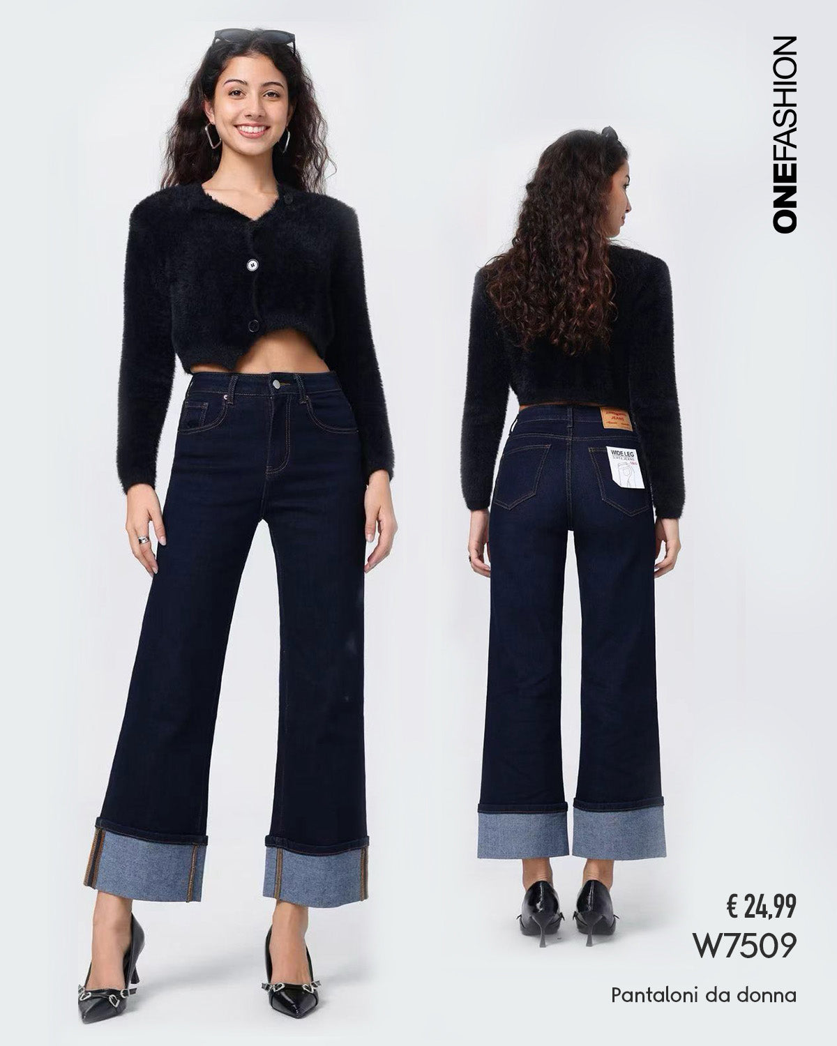 JEANS CUCITURE A CONTRASTO
