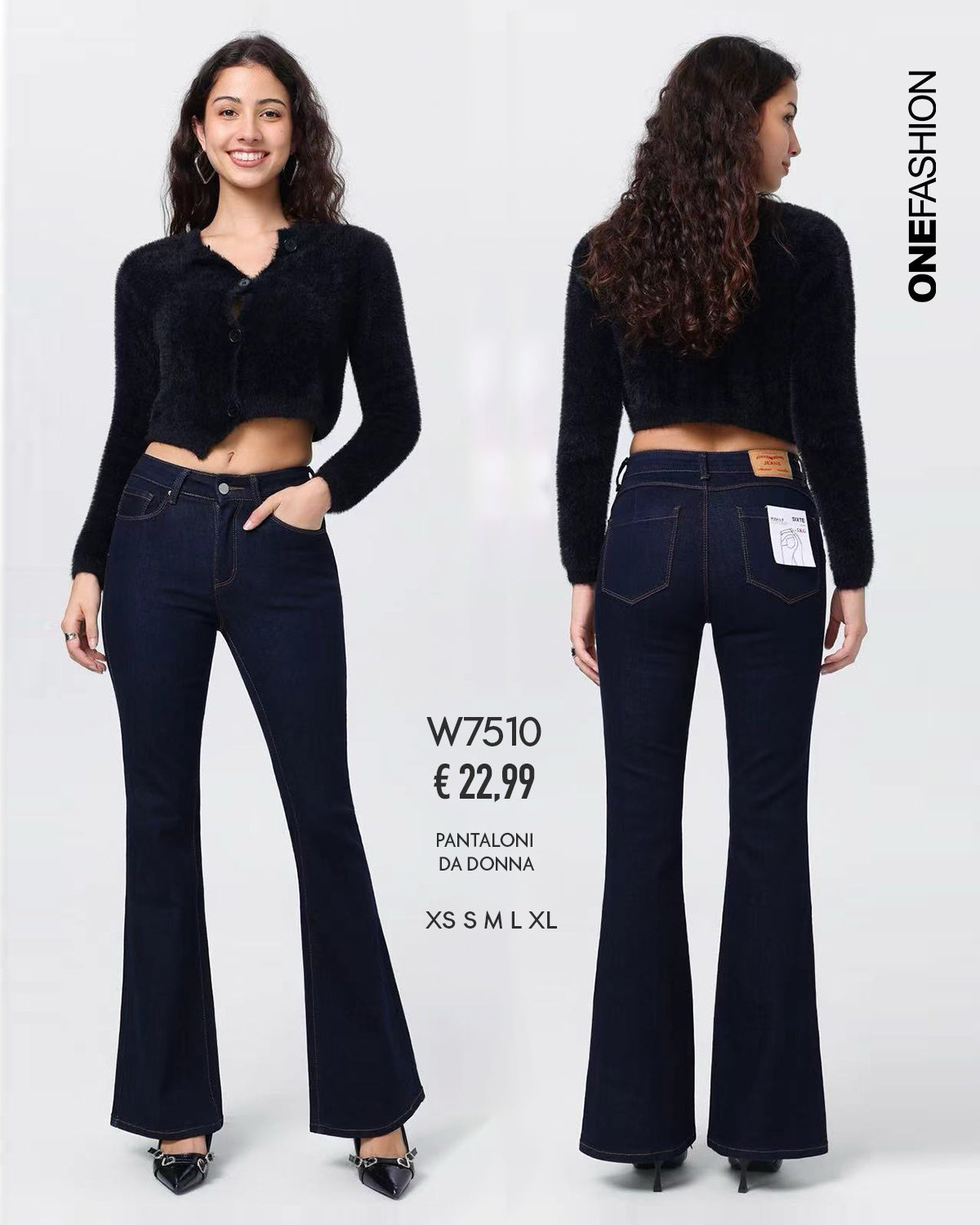 JEANS BOOTCUT BLU SCURO