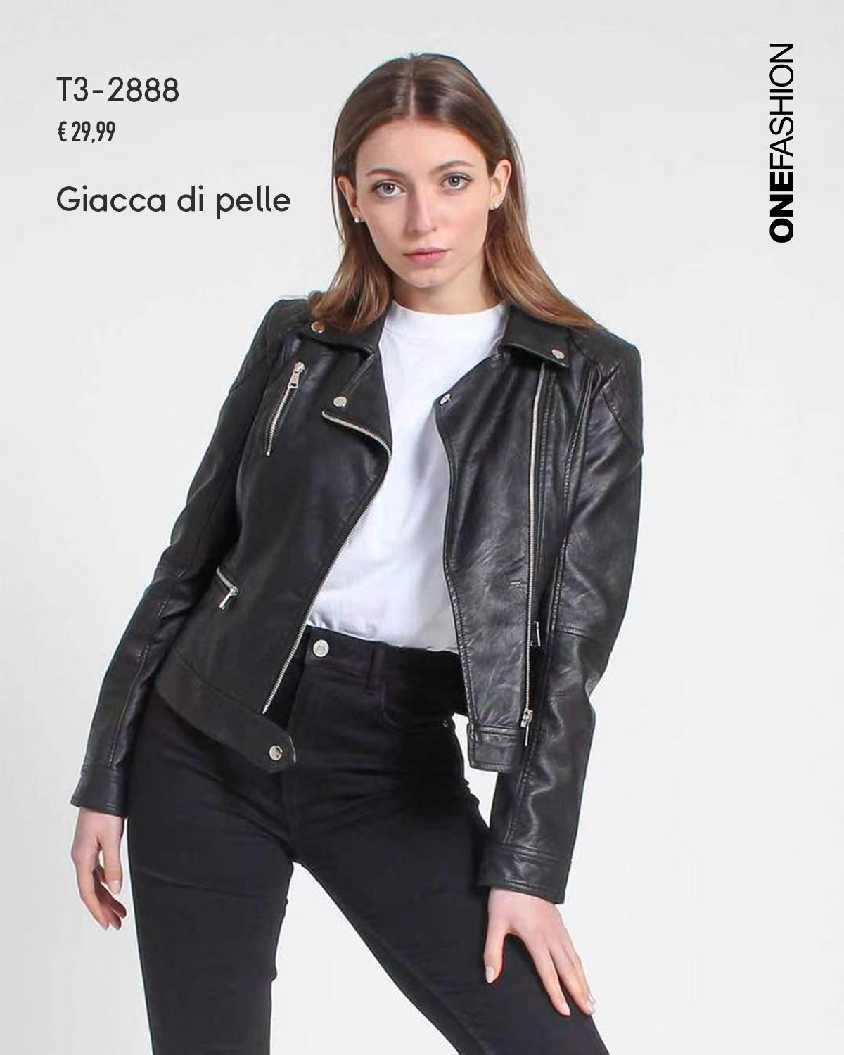 GIACCA NERA CLASSICA ZIP