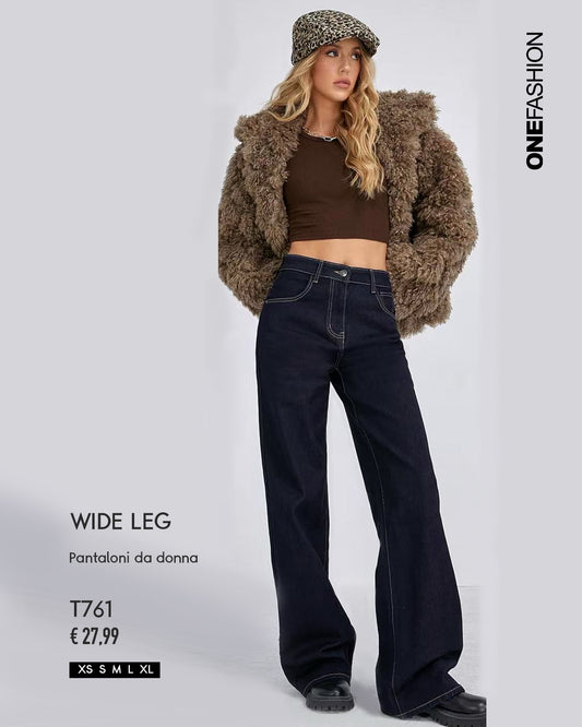 JEANS AD'ORO OVERSIZE SCURO