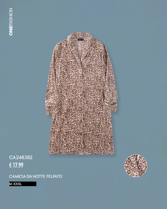 CAMICIA DA NOTTE FELPATA FANTASIA