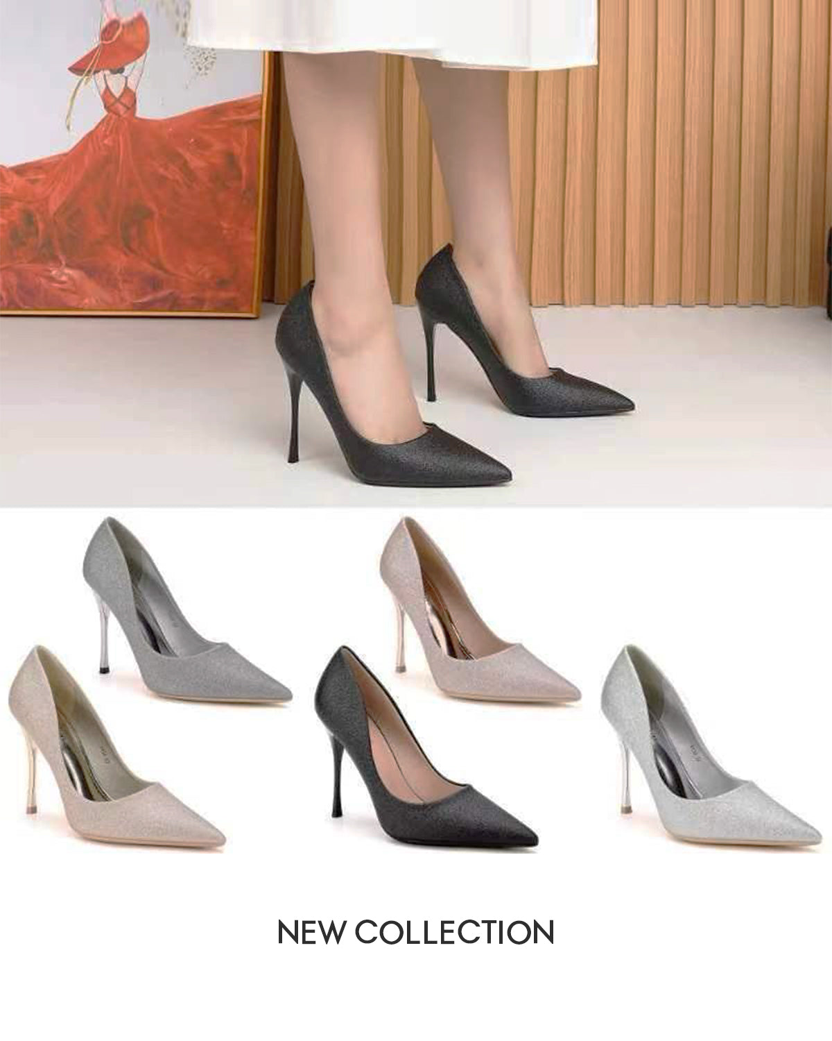 DÉCOLLETÉ DONNA TACCO A SPILLO E FINITURA MATT