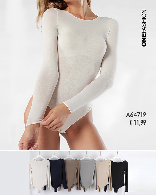 BODY BASIC A MANICA LUNGA