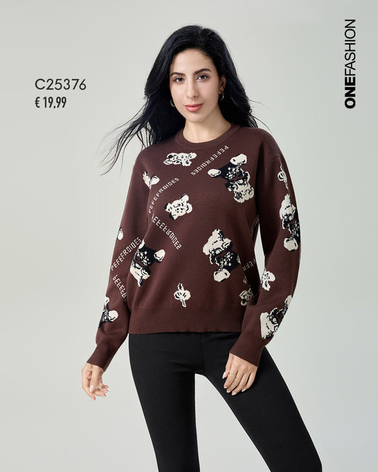 MAGLIA CON STAMPA PLAYFUL