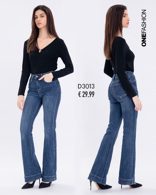 JEANS SARTORIALE A ZAMPA