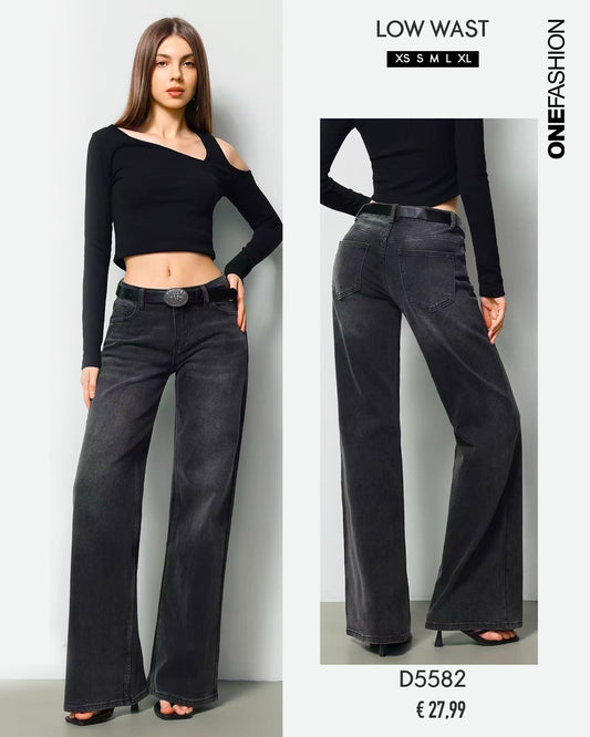 JEANS WIDE LEG MINIMAL