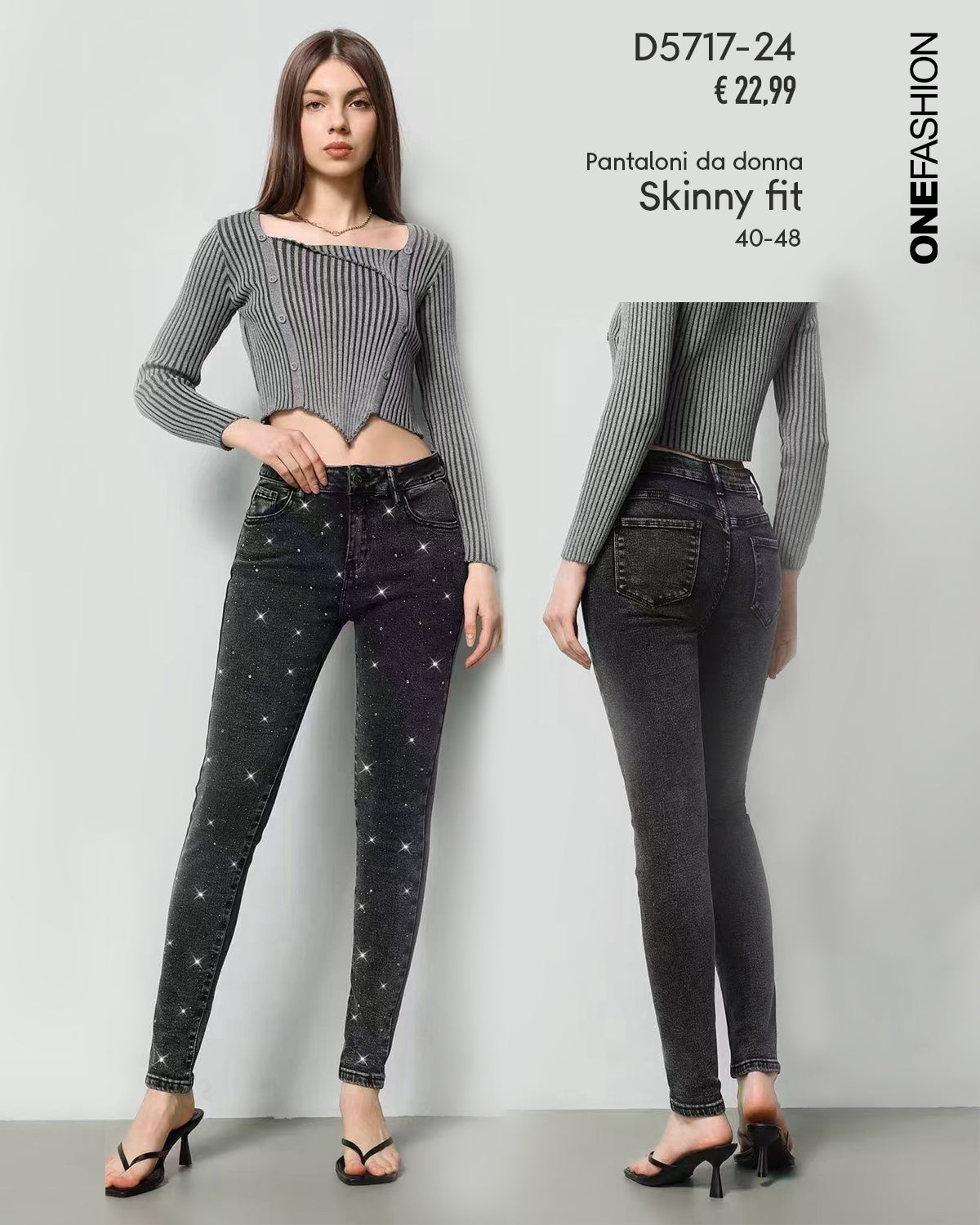 SKINNY CRYSTAL JEANS