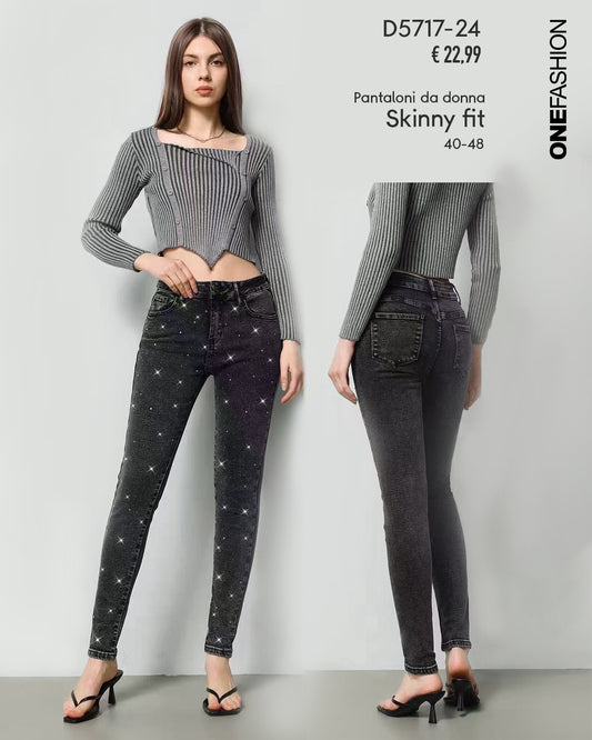 SKINNY CRYSTAL JEANS