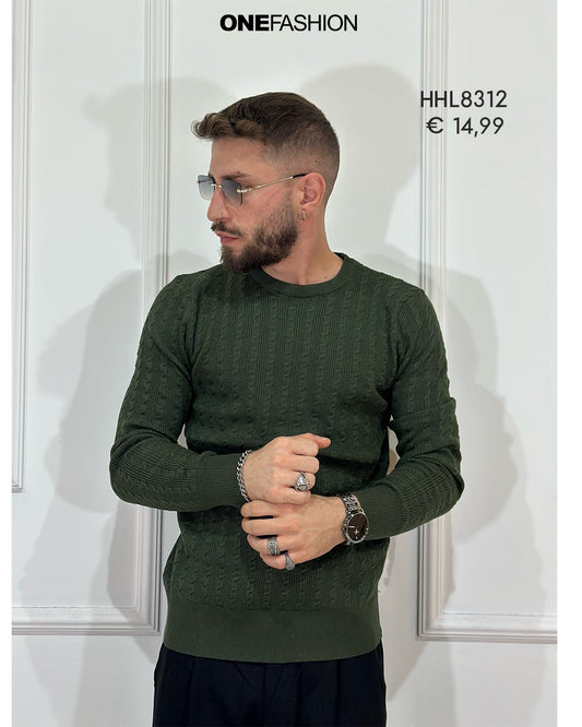 MAGLIONE TRECCIA UOMO