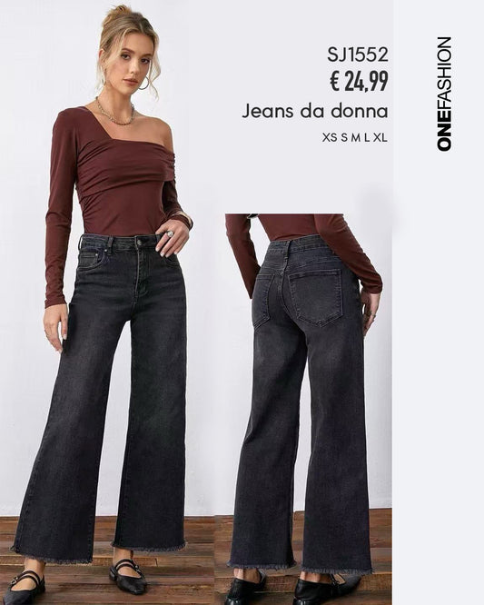 JEANS FLARE NERI