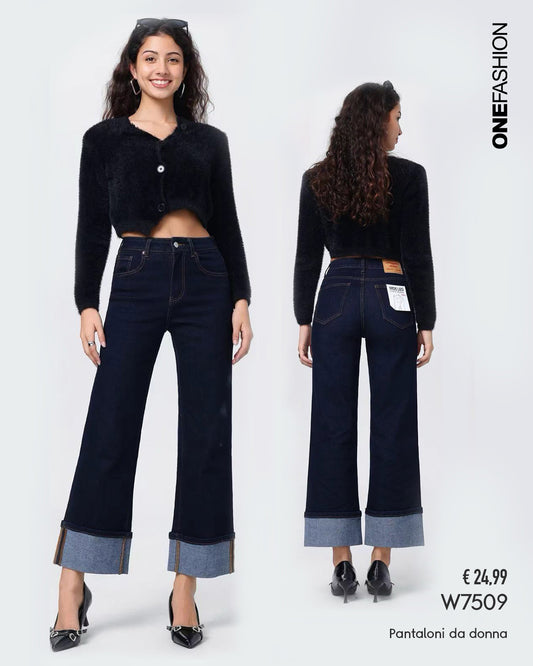 JEANS CUCITURE A CONTRASTO