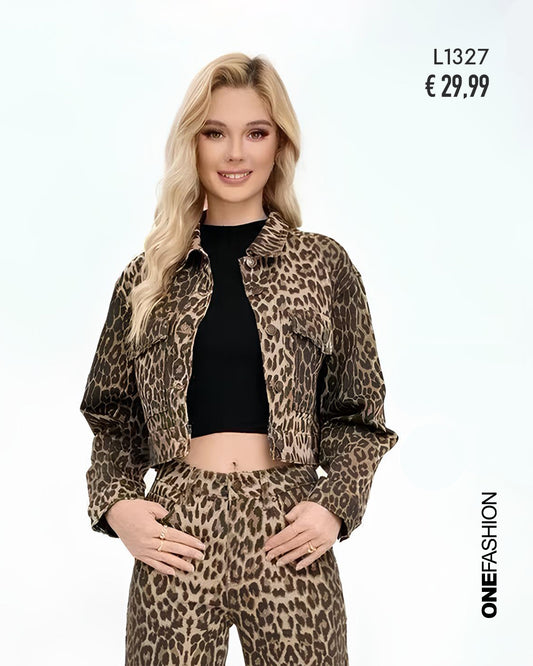 GIACCA CORTA LEOPARDATA
